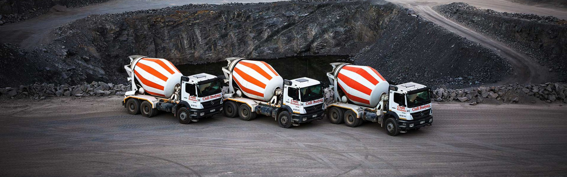 Ciolli Readymix fleet of mixer trucks